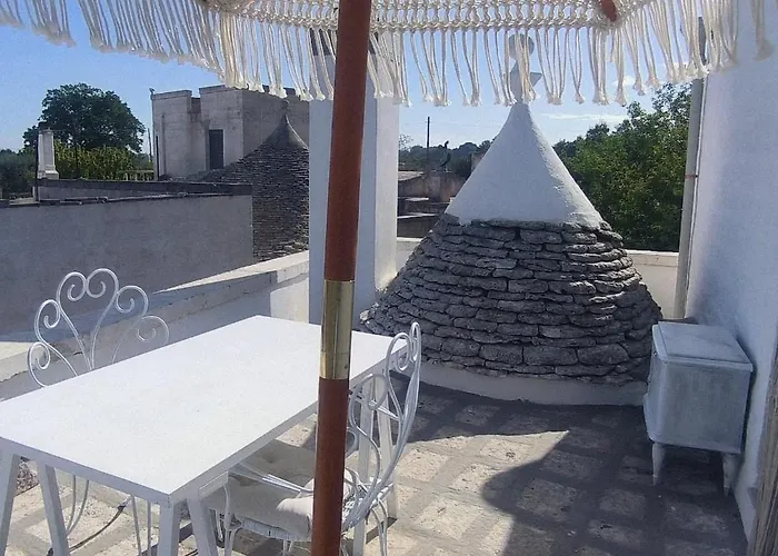 בית נופש Trullo Donna Gina Con Terrazza לוקורוטונדו